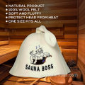 Sauna de baño de sauna de lana unisex fieltro